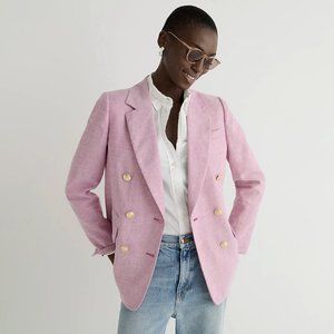 J.Crew Bristol Blazer In Stretch Linen Blend